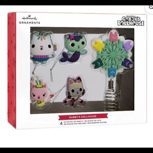 Hallmark Gabby Dollhouse Christmas ornaments NIB